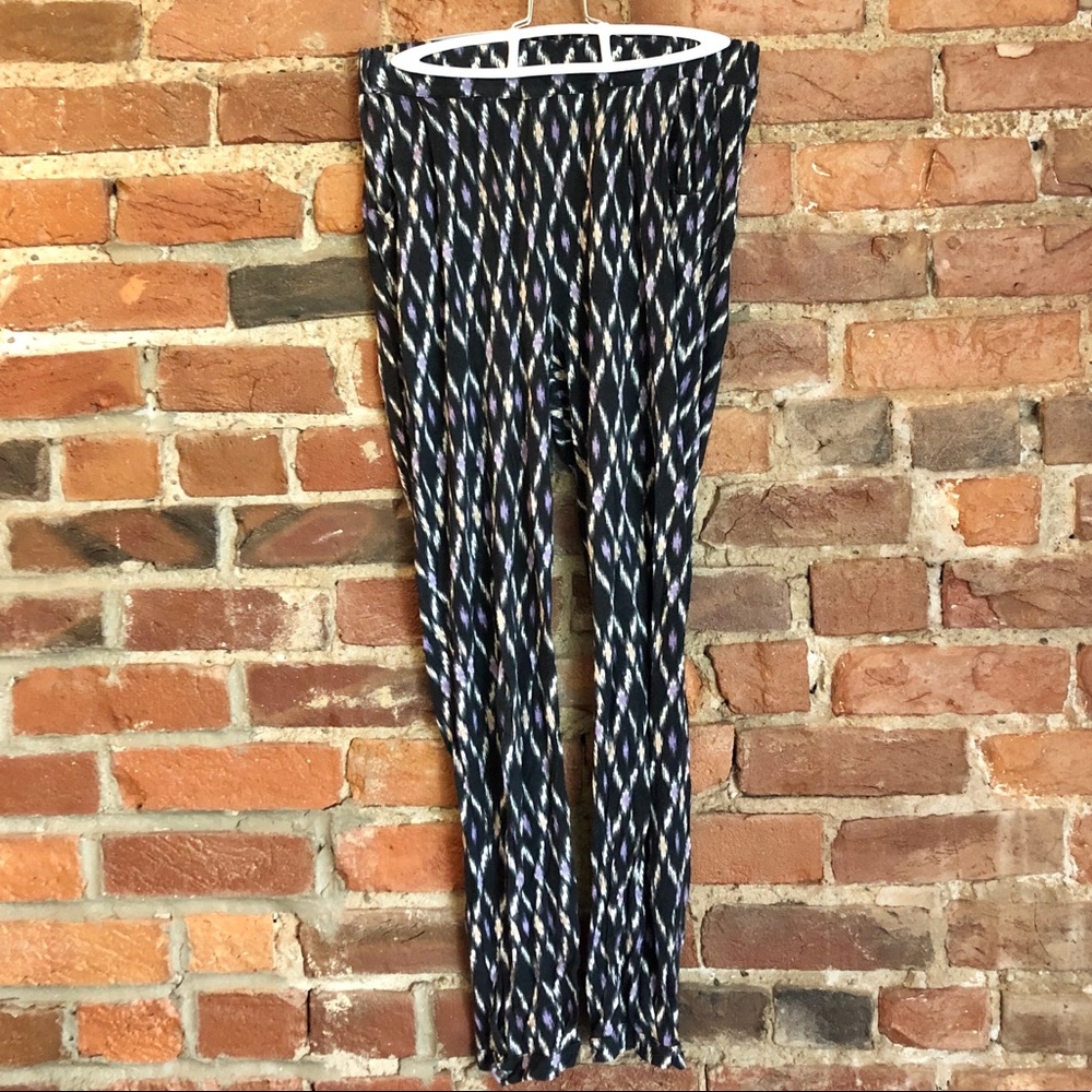 Anthropologie Patterned Crop Pants